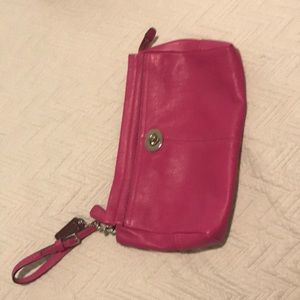Coach oversized wristlet/clutch